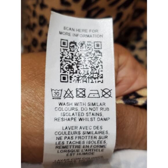 Asos Women's Brown Polyester Round Neck Long Sleeve Long Maxi Dress Zero Size - Picture 11 of 11